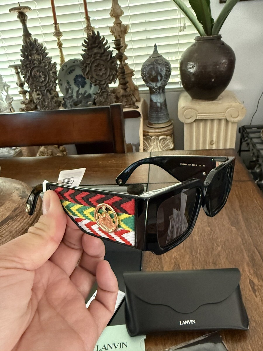 LANVIN スクエアフレムサンクラス SLN725 844X New Lanvin 52mm Rectangle Sunglasses Special Edition Mother