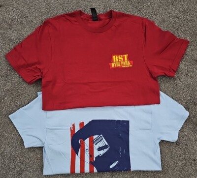BST HYDE PARK 2023 OFFICIAL MARCH ×2 T.SHIRTS.BRUCE SPRINGSTEEN/GUNS N ROSES.