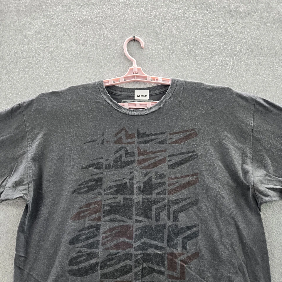 Camisa Alpinestars Hombre XL Gris Y2K Estampado Gráfico Formas Abstractas Manga Corta Foto 4 de 4