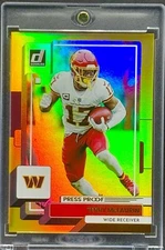 Terry McLaurin RARE GOLD REFRACTOR INVESTMENT CARD SSP PANINI COMMANDERS MINT