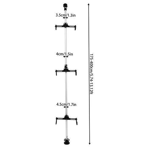 3 Bike Vertical Storage Rack Bike Stand Bracket For Bicycles Floor Mount 66.14lb - Picture 8 of 24