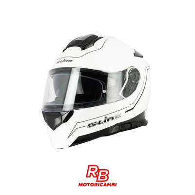 MODULAR HELMET S-LINE S550 DOUBLE VISOR WITH PINLOCK WHITE / BLACK SIZE L |  eBay