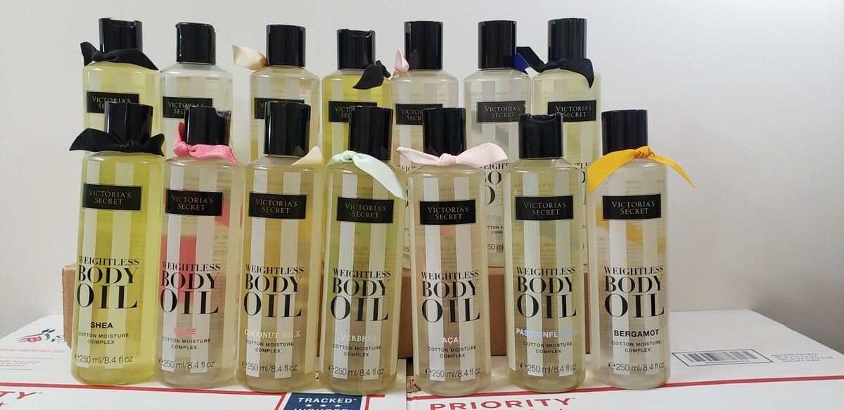 VICTORIA'S SECRET WEIGHTLESS BODY OIL SHEA COCONUT ACAI ROSE 8.4