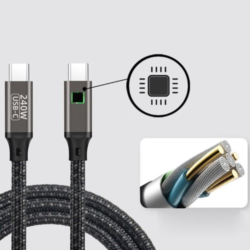 PD 100W USB Type C Cable to USB C 5A Fast Charging Charger Wire Display Cord - Zdjęcie 4 z 11