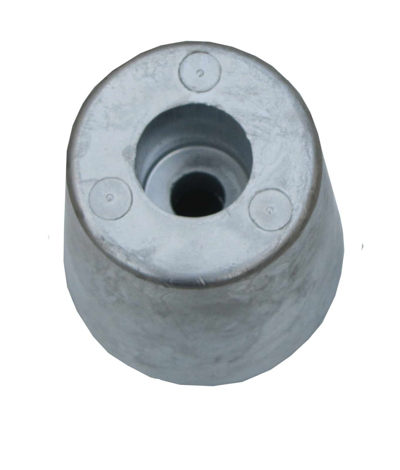 30mm Beneteau anode for conical propeller nut in zinc