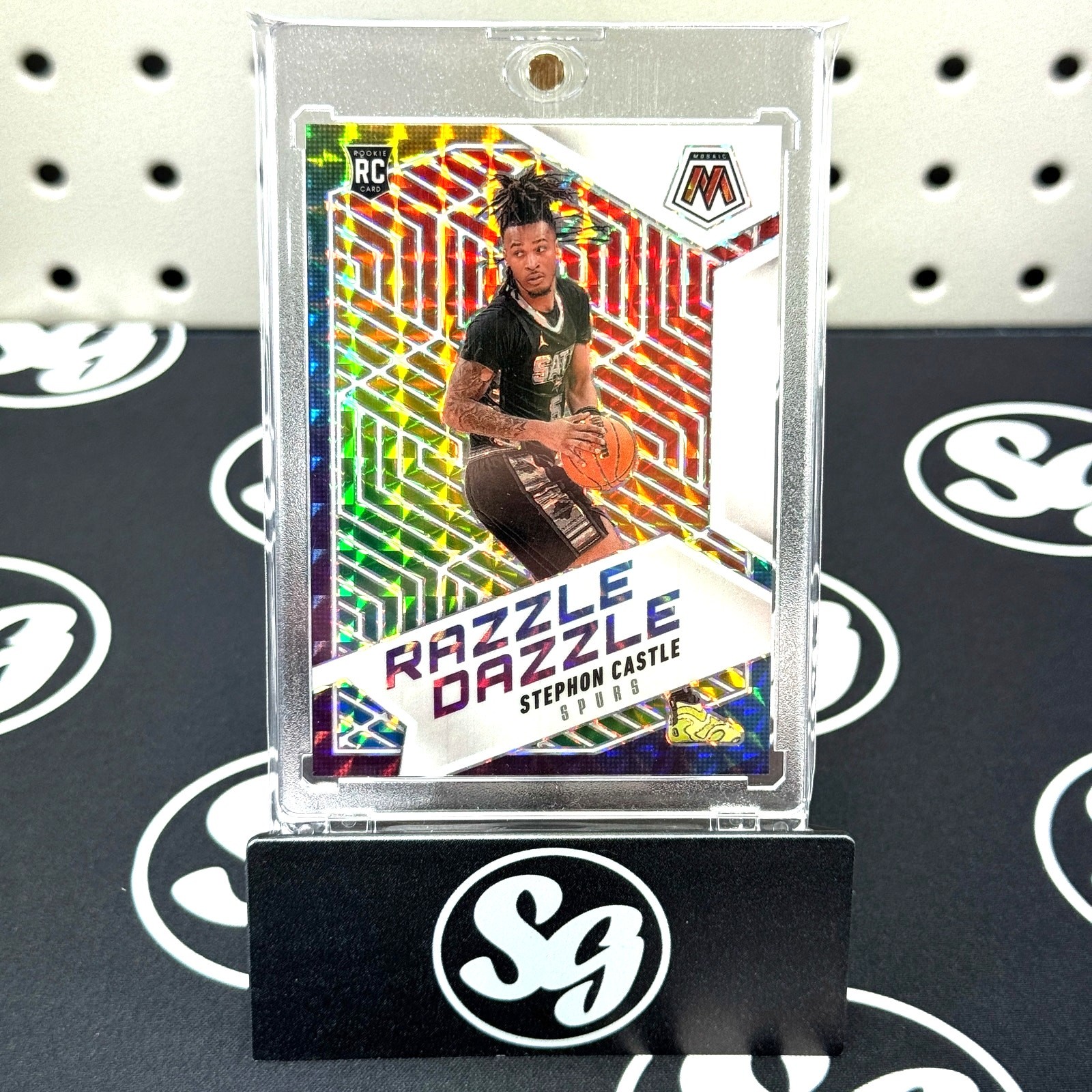 STEPHON CASTLE 2024 Panini Mosaic RAZZLE DAZZLE #13 RC Rookie Card Case Hit SSP