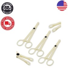 25 Disposable Piercing Clamps with Auto-Locking Design for Safe Body Piercings