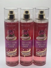 Bath  Body Works Sweet Petal Pound Cake Fine Fragrance Mist x3
