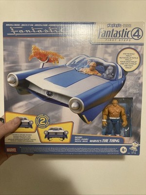 Fantastic Four First Steps Marvel Fantasticar w/ The Thing Figure Hasbro 2 Modes
