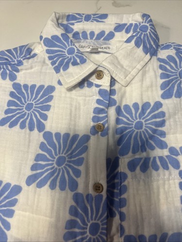Grayson Threads Kids Girls Size M(8) Top & Shorts White And Blue 2 PC Set - Picture 4 of 9