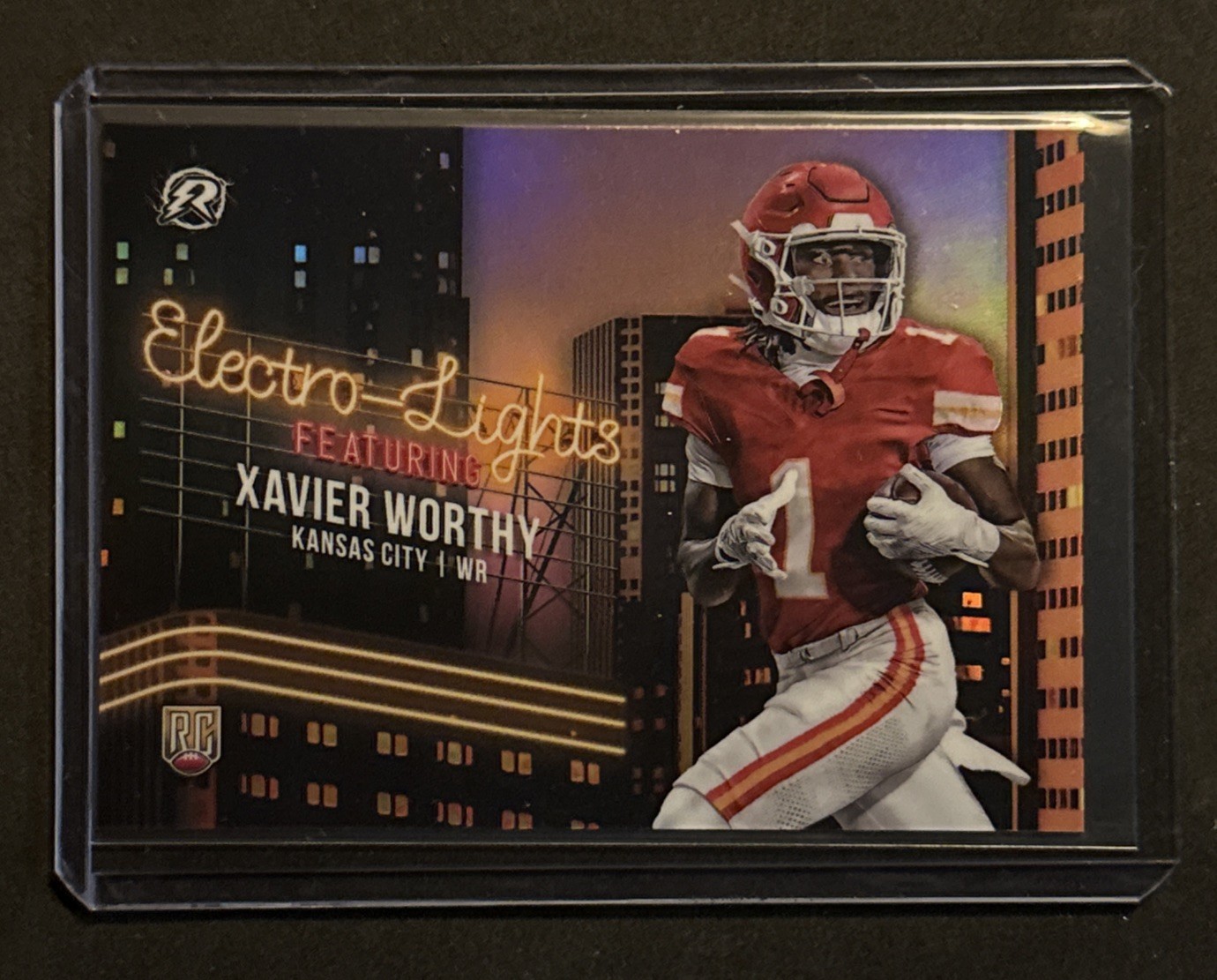 2024 Topps Resurgence Xavier Worthy Electro-Lights SSP Case Hit RC #EL-12 Chiefs