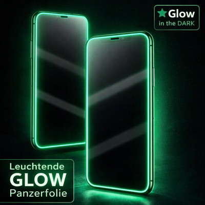 iPhone 15 14 13 12 11 Pro Max Panzerfolie Leuchtend 9H Schutzglas Full Cover HD