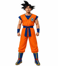 Goku Cosplay Costume Orange Martial Arts Anime Outfit Custom Size