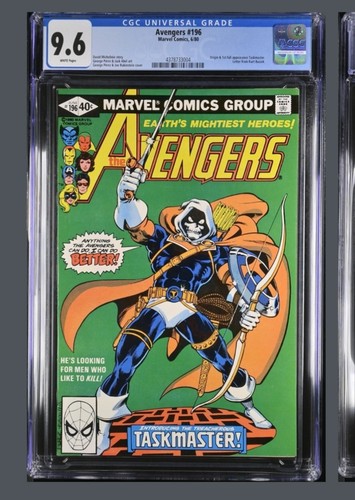 Avengers # 196 CGC 9.6 (Marvel, 1980) White Pages KEY Origin 1st Taskmaster - Picture 11 of 13