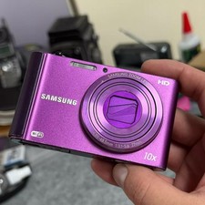 Samsung ST200F 16.1MP Digital Compact Camera 10x Zoom Purple -100 Working