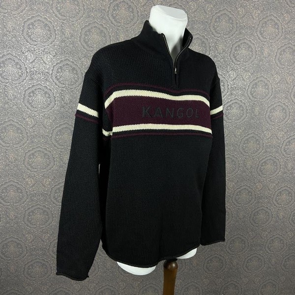 Men Kangol Sweater Black Acrylic 42 / XL / 50