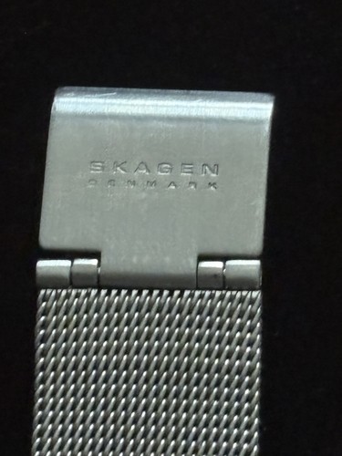 Skagen Denmark Stainless Steel White Dial Mesh Band Men’s Quartz Watch - Picture 3 of 13
