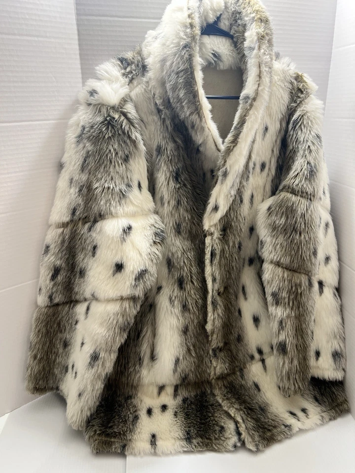 Komitor Beautiful Fur Reversible Coat Hard To Find 1X - Image 4 of 4