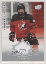 2021 Upper Deck Team Canada Juniors Jersey Conner Roulette #28 9b4