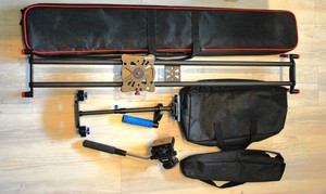 Konvolut: Neewer Slider 1m; Video Handstativ, 3 Wege Kopf, unbenutzt?