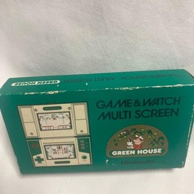 VTG Nintendo Game & Watch "GREEN HOUSE" w/box Tested Japan Retro Games NOS