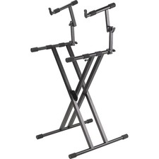 Proline PL402 2Tier Double XBraced Keyboard Stand