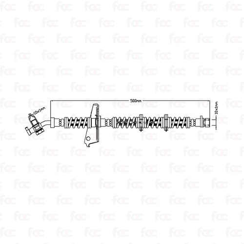 Brake Hose For Land Rover Front Left Juratek JBH1298L - Picture 2 of 9