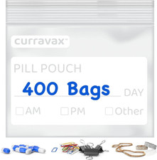 Pill Pouch Bags for Travel Pack of 400 - BPA Free 3 X 2.75 Inch Pill Pouch - Pil