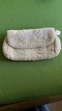 Vintage 1920-30 Evening Purse Clutch White Beaded Party Bridal 6.5 X 3..5