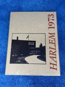 1973 HARLEM HIGH SCHOOL YEARBOOK, Hardcover Love Park, Illinois USA - EXCELLENT!