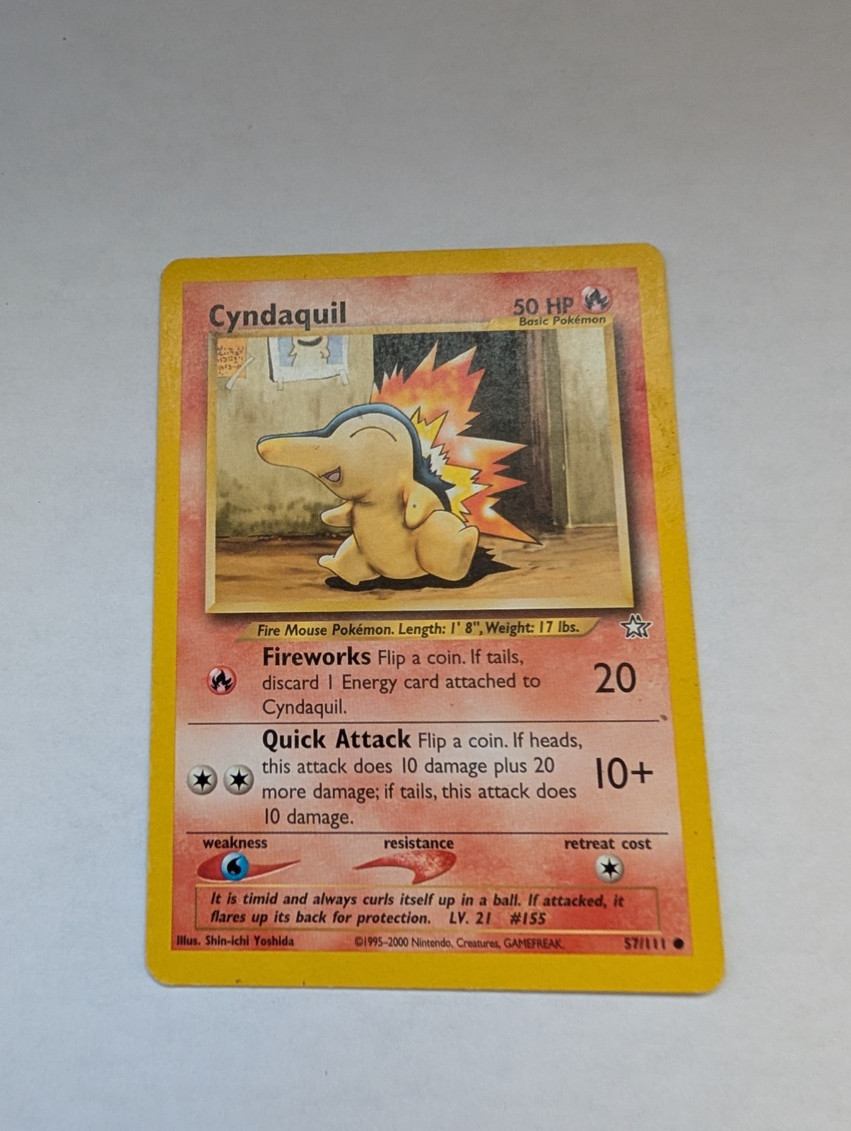 Pokemon Cyndaquil 57/111 Common (LP)