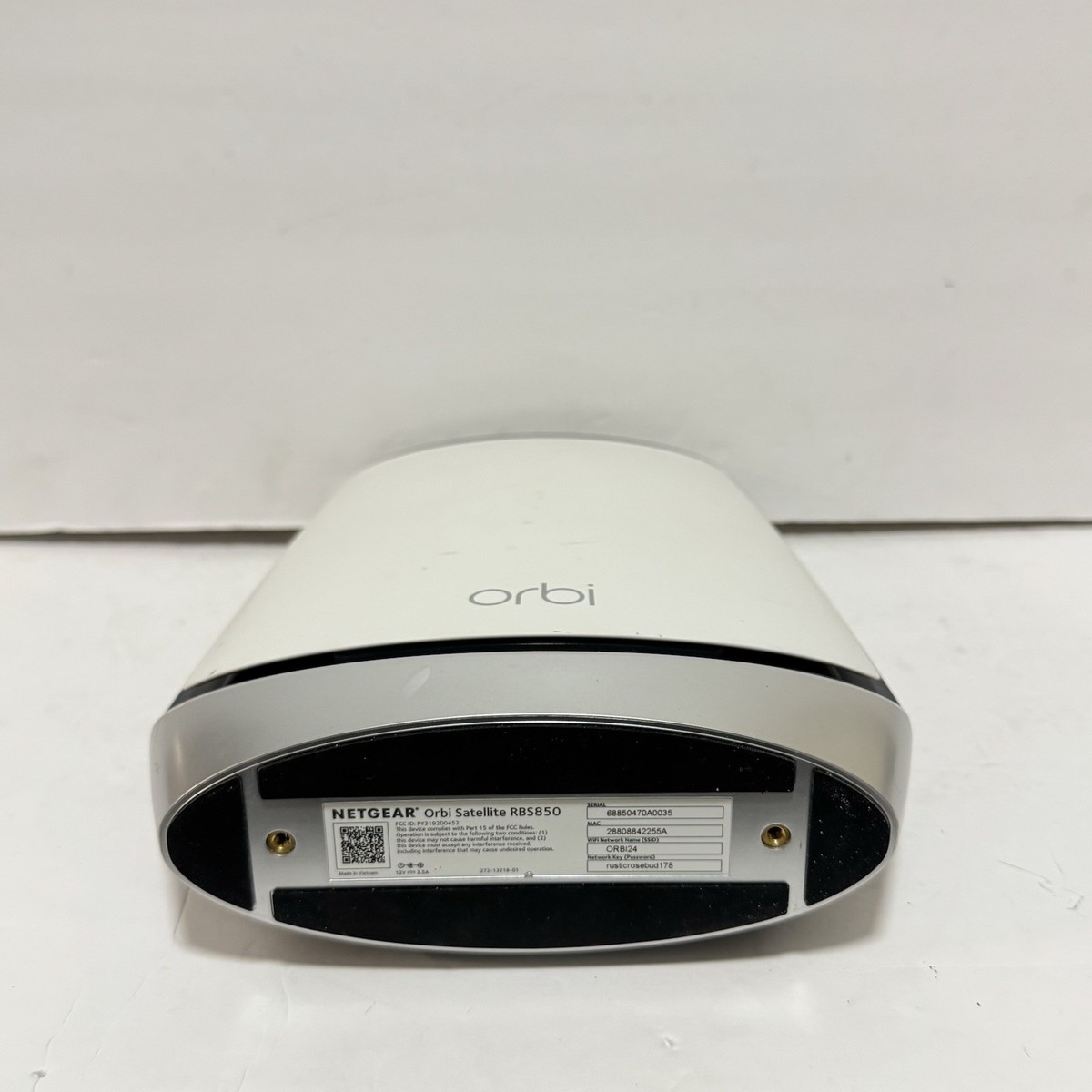 NETGEAR Orbi RBS850 3600 Mbps 4 Ports WiFi Add-on Satellite