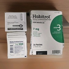 Nicotine Transdermal System Patch Kit 7 mg 14 Patches EXP 12/26 Open Box