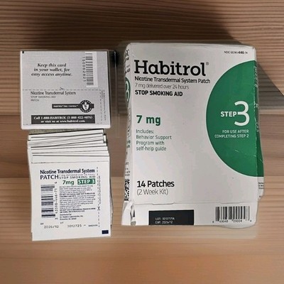 Habitrol Nicotine Transdermal System Patch Kit (7 mg) 14 Patches (EXP 12/26+) 