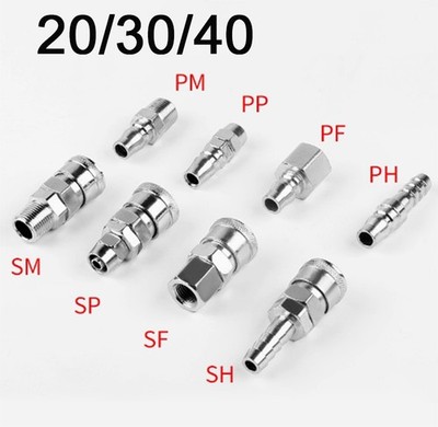 Pneumatic C-Type Quick Coupling Quick Release Connector For Air Water Compressor