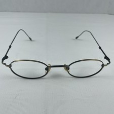 Zimco USA AN1 Gold/Black Oval Eyeglass FRAMES ONLY Stainless Steel 45-21 135