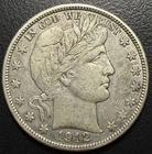1912 S Barber Silver Half Dollar 50c Original XF FULL LIBERTY Rare US Type Coin