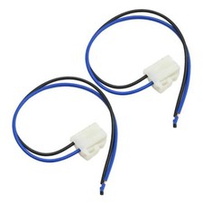 2 Pcs Universal Electric Cooling Fan Pigtail Plug, Automotive 2 Terminal