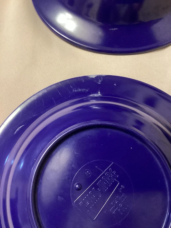 (5) Tigela de cereais vintage Texas Ware da PMC azul cobalto melamina 7,25" - Imagem 4 de 4