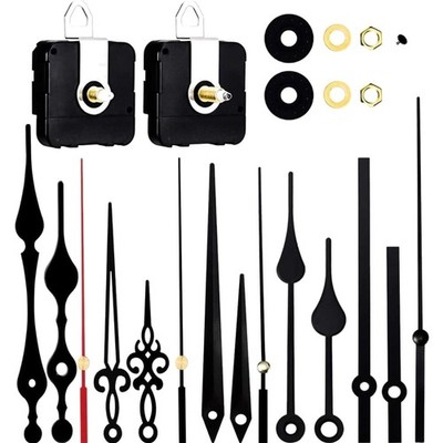 Uhrwerk Set Quarz Batteriebetrieben Wanduhr Ersatzteile Schwarz DIY