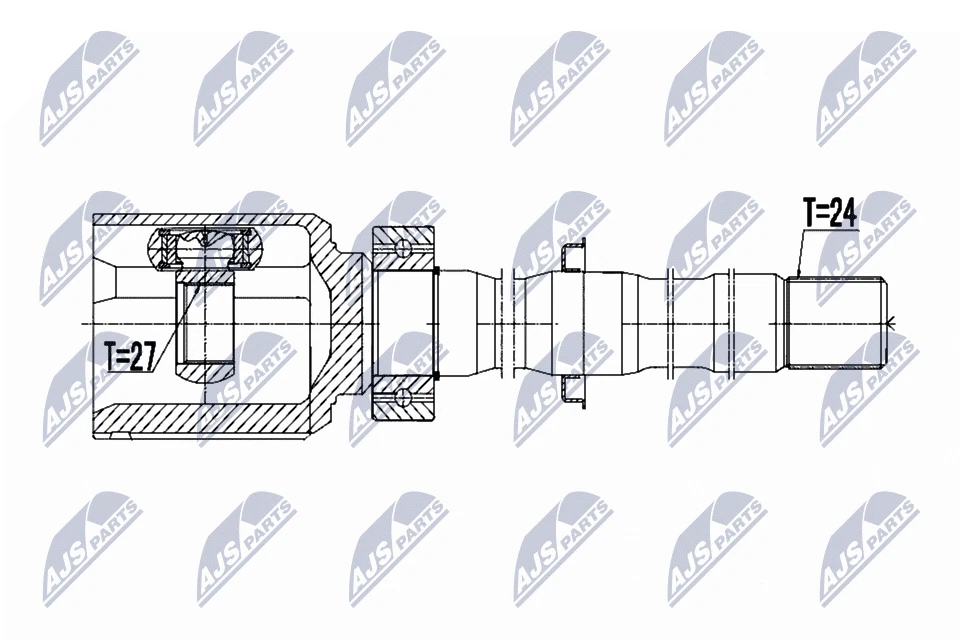 JOINT KIT DRIVE SHAFT NPW-TY-036 FOR TOYOTA RAV/4/III 2AZ-FE 2.4L 1AZ-FE 2.0L - Image 2 of 4
