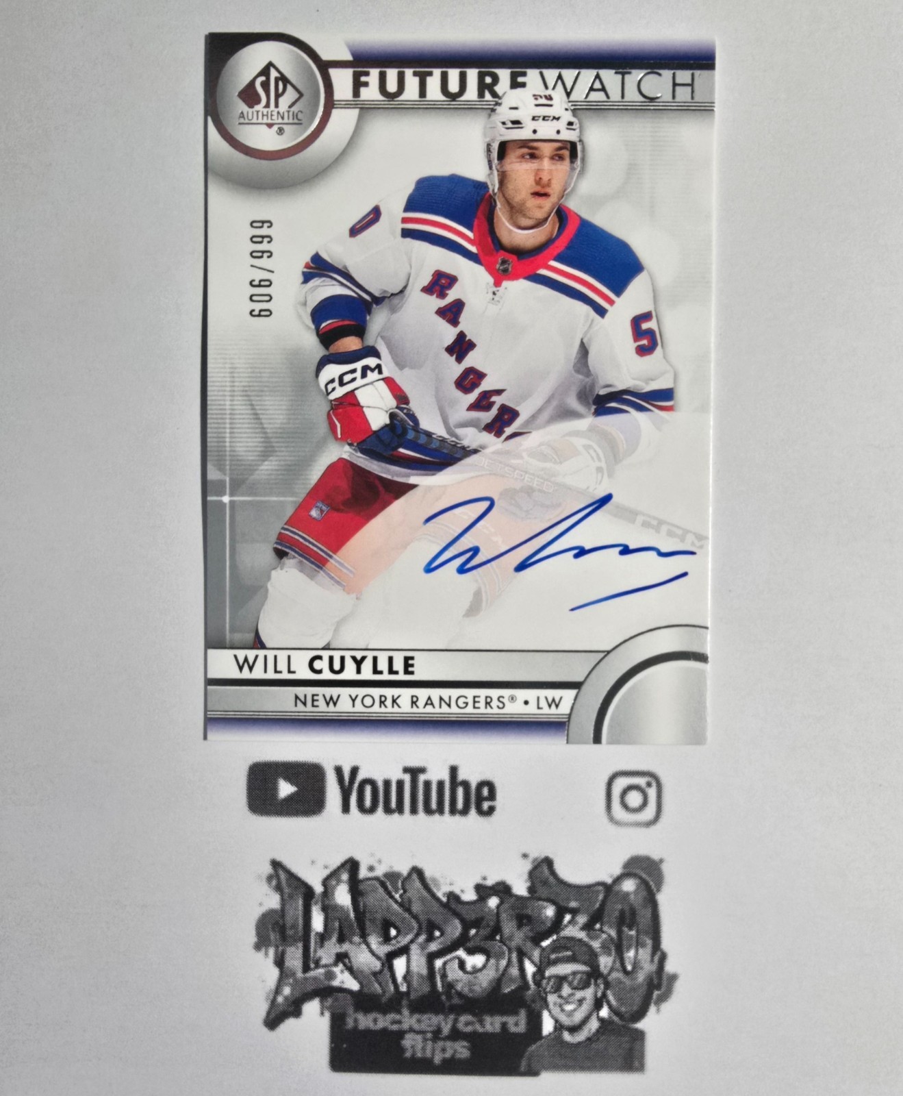 Will Cuylle 2023-24 SP Authentic Future Watch Auto Rookie /999 #104