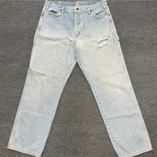Vintage Dickies Men's Carpenter Jeans Worn in Utility Baggy 90 s Y2K Denim 36x32