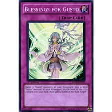 HA05-EN059 BLESSINGS FOR GUSTO MIXED EDITION SUPER RARE NEAR MINT YuGiOh TCG
