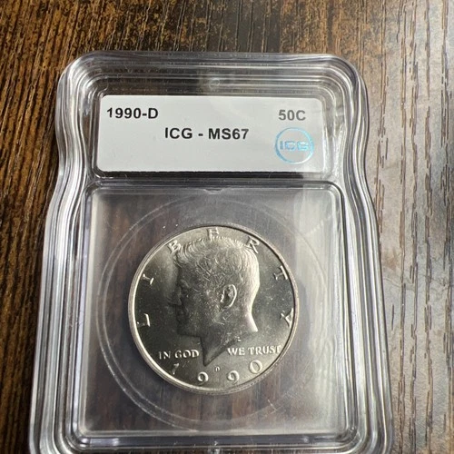 1990-D Kennedy Half Dollar MS67 ICG