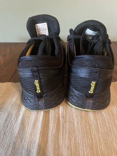 Zapatillas Reebok Nano 9 CrossFit FU9371 Entrenamiento Negro Amarillo Para Hombre Talla 8 - Imagen 3 de 11