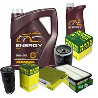 Mann Inspektionspaket 6L Mannol Energy 5W-30 FüR Toyota Avensis Verso 2.0 D