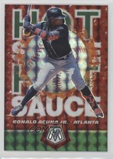 2021 Panini Mosaic Hot Sauce Green Mosaic Prizm Ronald Acuna Jr #HS6 1m4i