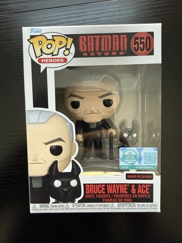 Funko Pop! Heroes Batman Beyond #550 Bruce Wayne & Ace Limited Edition 9500pcs