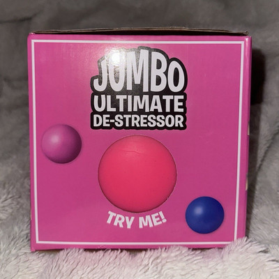 Jumbo Ultimate De-Stressor Pink Foam Squeeze Ball Stress Reliever Toy